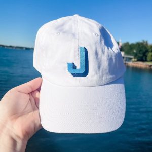 Embroidered Shadow Monogrammed Baseball Cap Elevate Your Style with Personalized Elegance