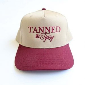 Embroidered Vintage Trucker Hat Tanned, Tipsy, and Ready for Margs