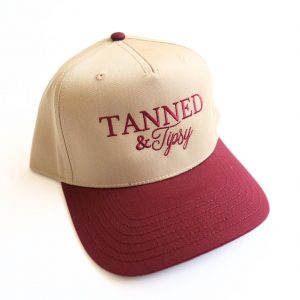Embroidered Vintage Trucker Hat Tanned, Tipsy, and Ready for Margs