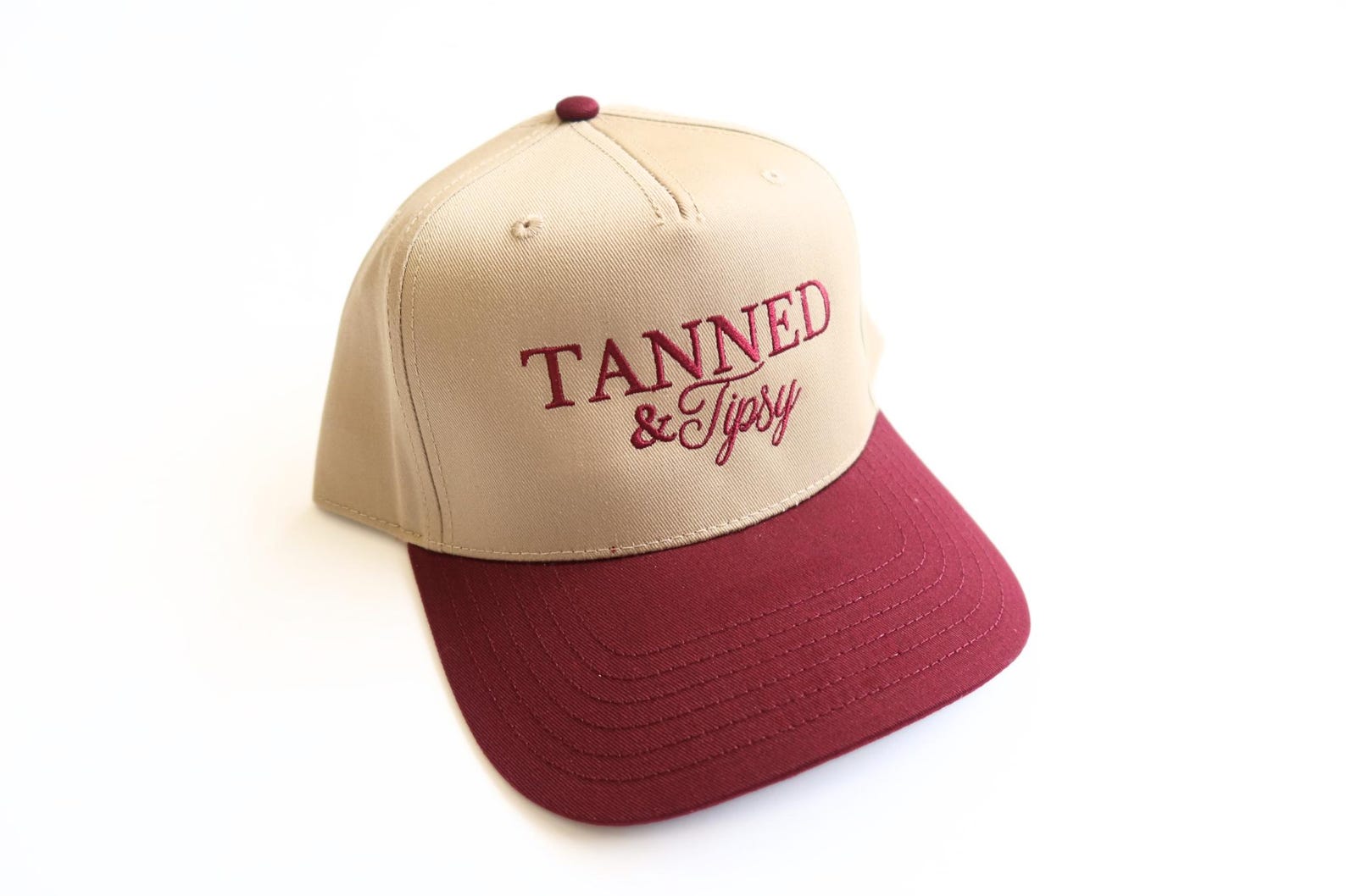 Embroidered Vintage Trucker Hat Tanned, Tipsy, and Ready for Margs - Image 4