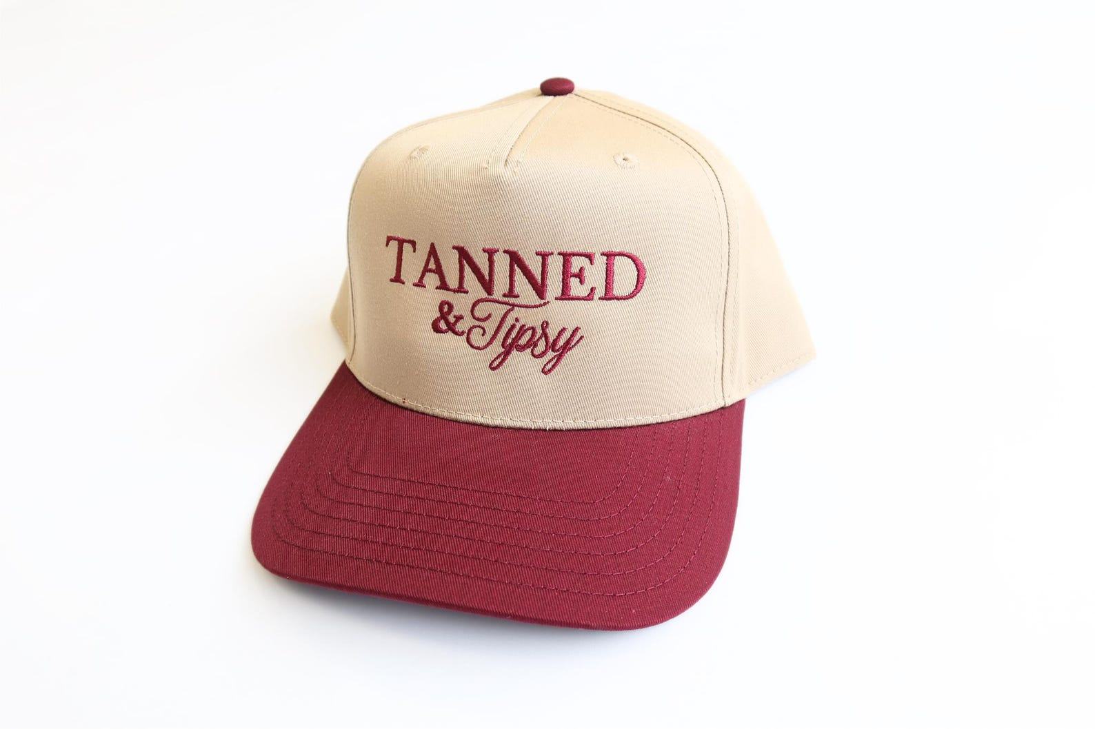 Embroidered Vintage Trucker Hat Tanned, Tipsy, and Ready for Margs - Image 5