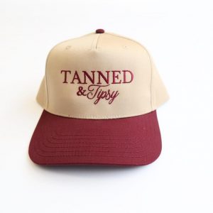 Embroidered Vintage Trucker Hat Tanned, Tipsy, and Ready for Margs