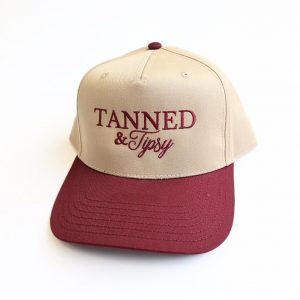 Embroidered Vintage Trucker Hat Tanned, Tipsy, and Ready for Margs