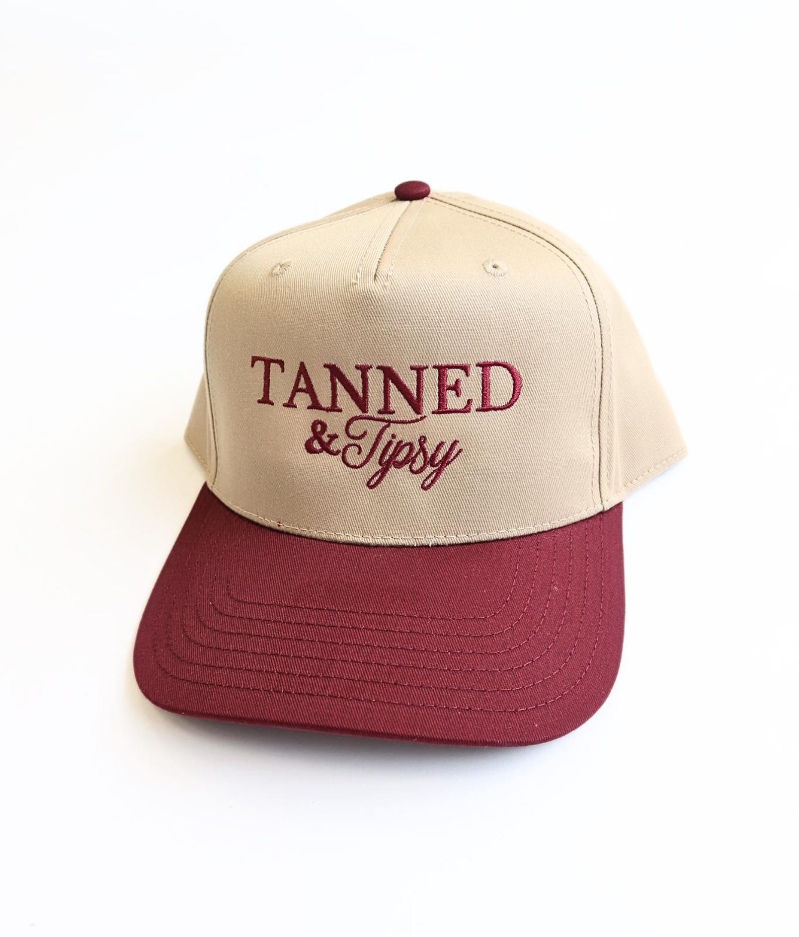 Embroidered Vintage Trucker Hat Tanned, Tipsy, and Ready for Margs - Image 3