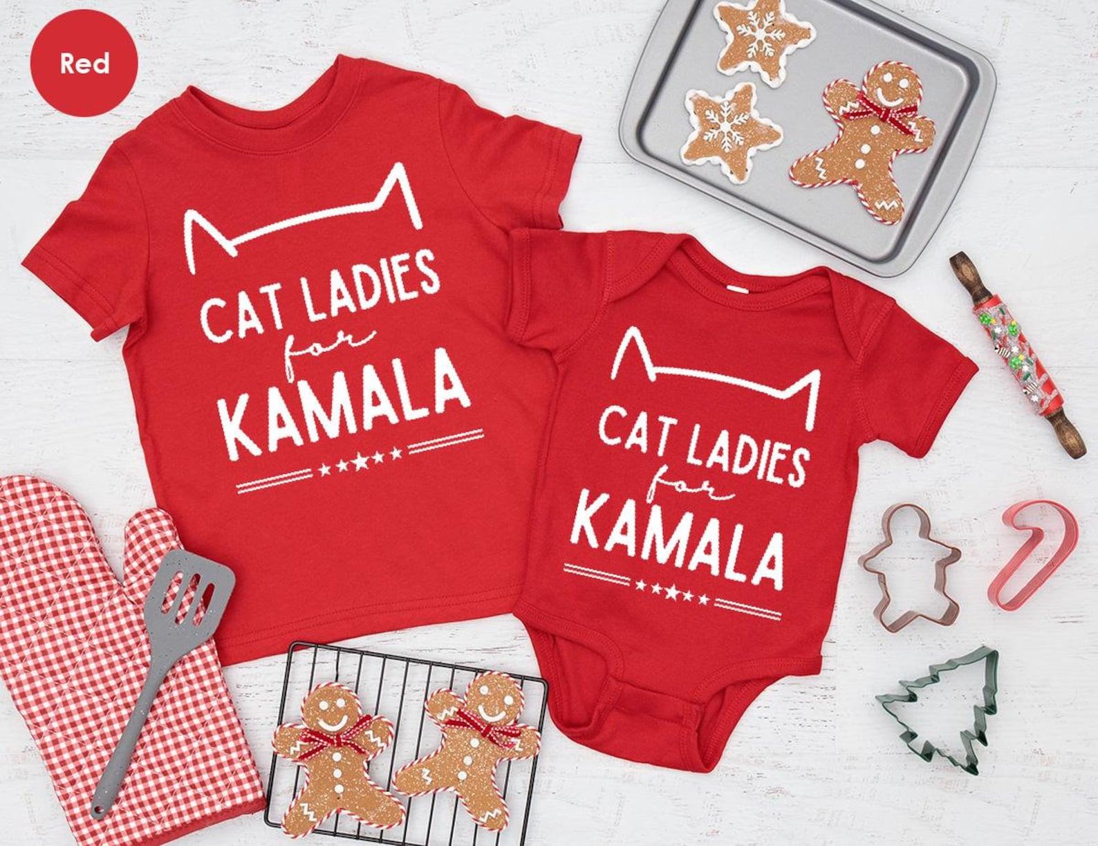 Empower the Future Cat Ladies for Kamala Harris 2024 Youth T-Shirt - Image 2