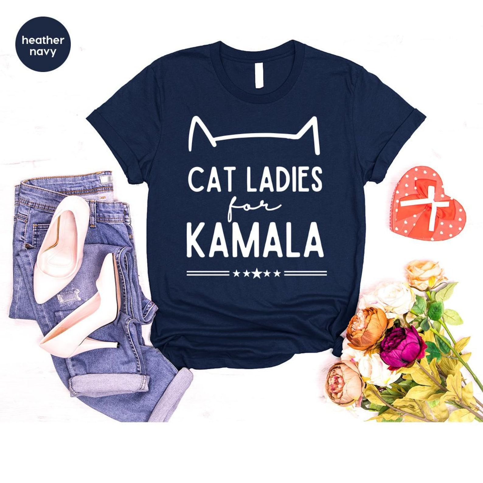 Empower the Future Cat Ladies for Kamala Harris 2024 Youth T-Shirt