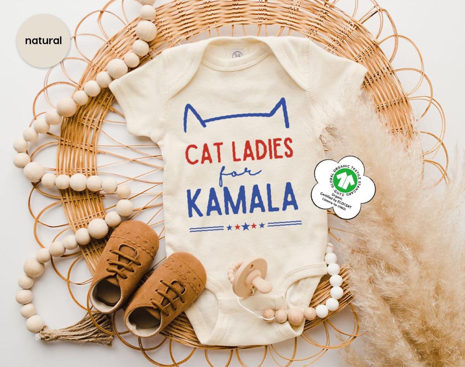 Empower the Future Cat Ladies for Kamala Harris 2024 Youth T-Shirt - Image 5