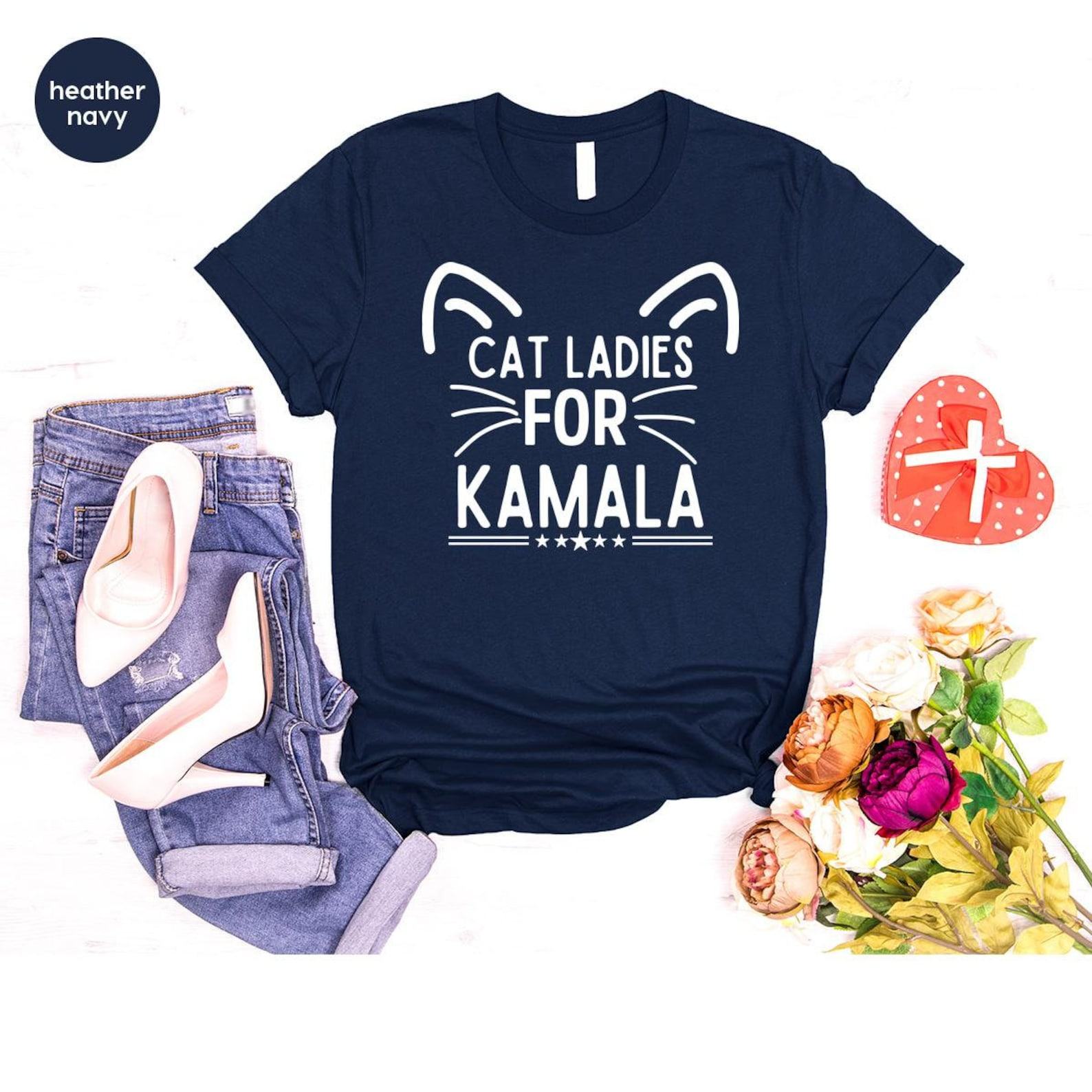 Empower the Future Cat Ladies for Kamala Kids Shirt, Inspiring Young Leaders