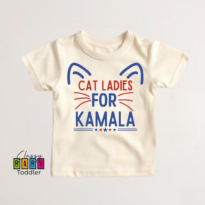 Empower the Future Cat Ladies for Kamala Kids Shirt, Inspiring Young Leaders