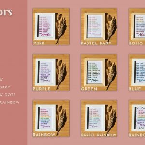 Empowering Affirmations Personalized Wall Art for Women, Inspiring Positivity and Motivation