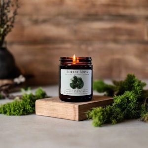 Enchanted Forest Earthy Moss Candle with PNW Rainforest Fragrance