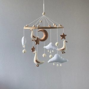 Enchanted Woodland Baby Geese Mobile A Serene and Realistic Nursery Haven