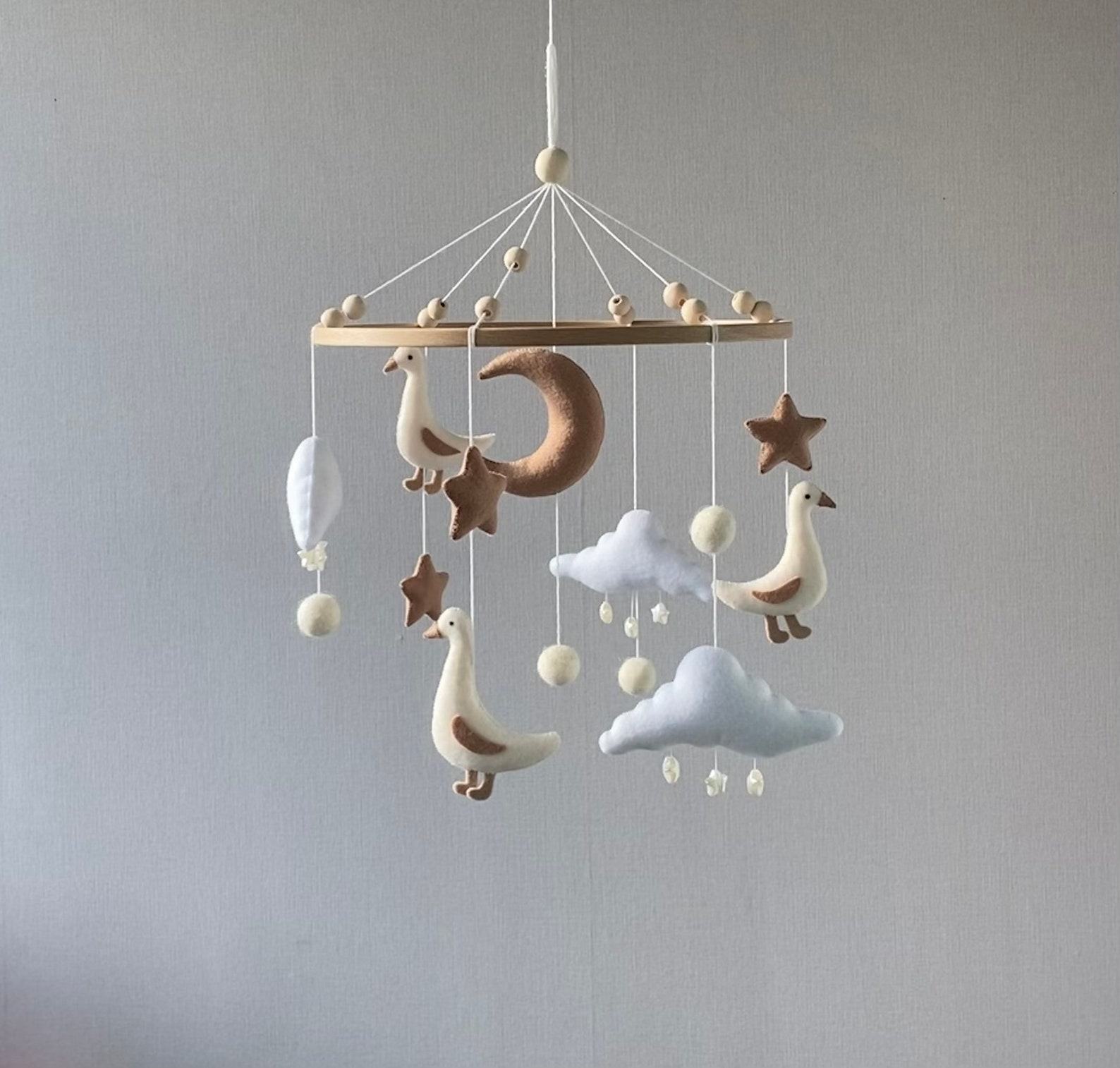 Enchanted Woodland Baby Geese Mobile A Serene and Realistic Nursery Haven - Image 4