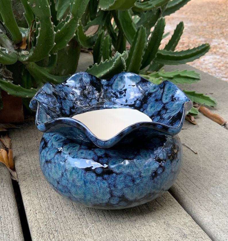 Enchanting African Violet Haven Self-Watering Ceramic Planter in Vibrant Hues