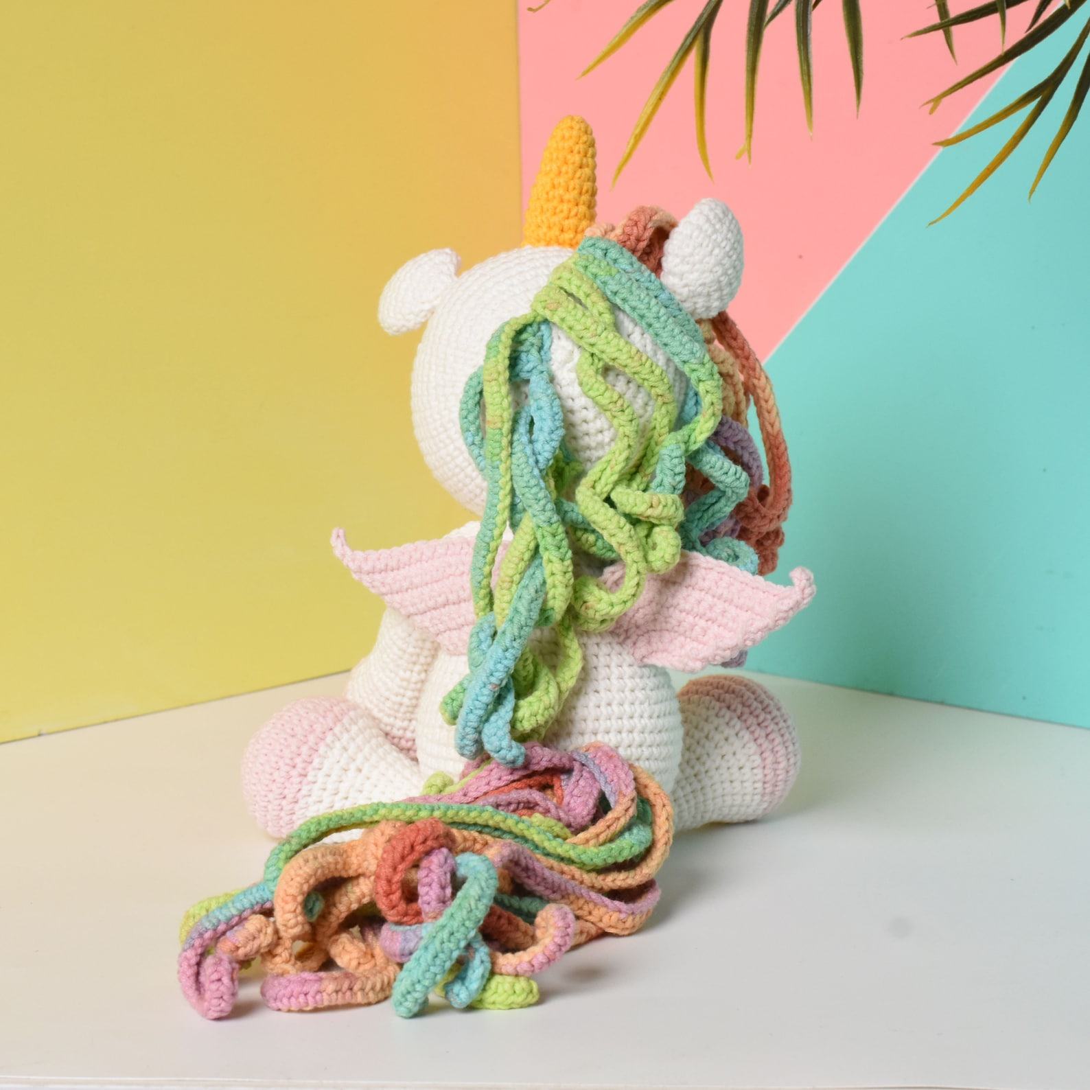 Enchanting Amigurumi Unicorn Handmade Pegasus Toy for Precious Moments