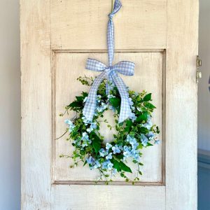 Enchanting Blue Hydrangea Wreath Rustic Charm for Your Abode