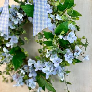 Enchanting Blue Hydrangea Wreath Rustic Charm for Your Abode