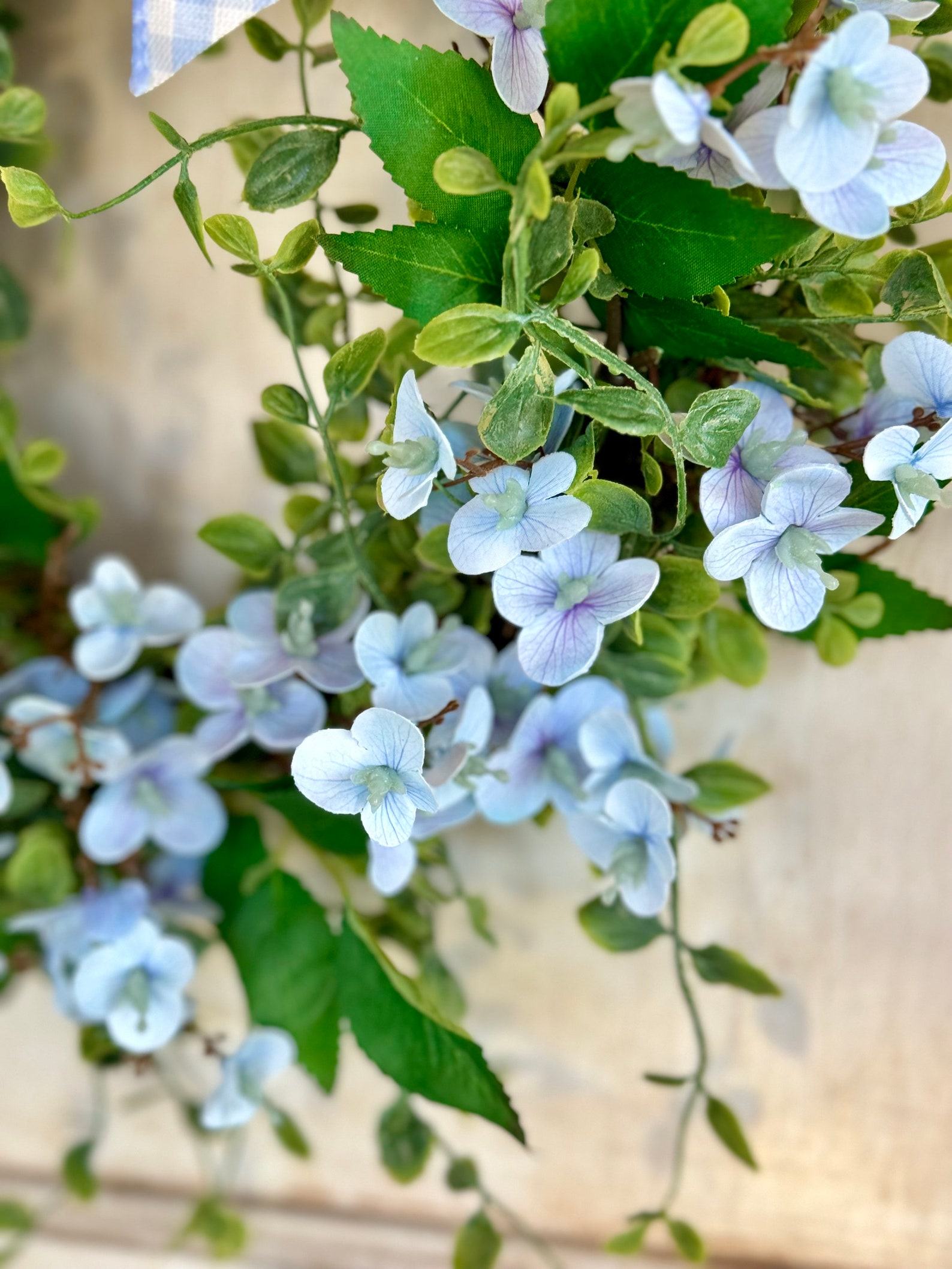 Enchanting Blue Hydrangea Wreath Rustic Charm for Your Abode - Image 3