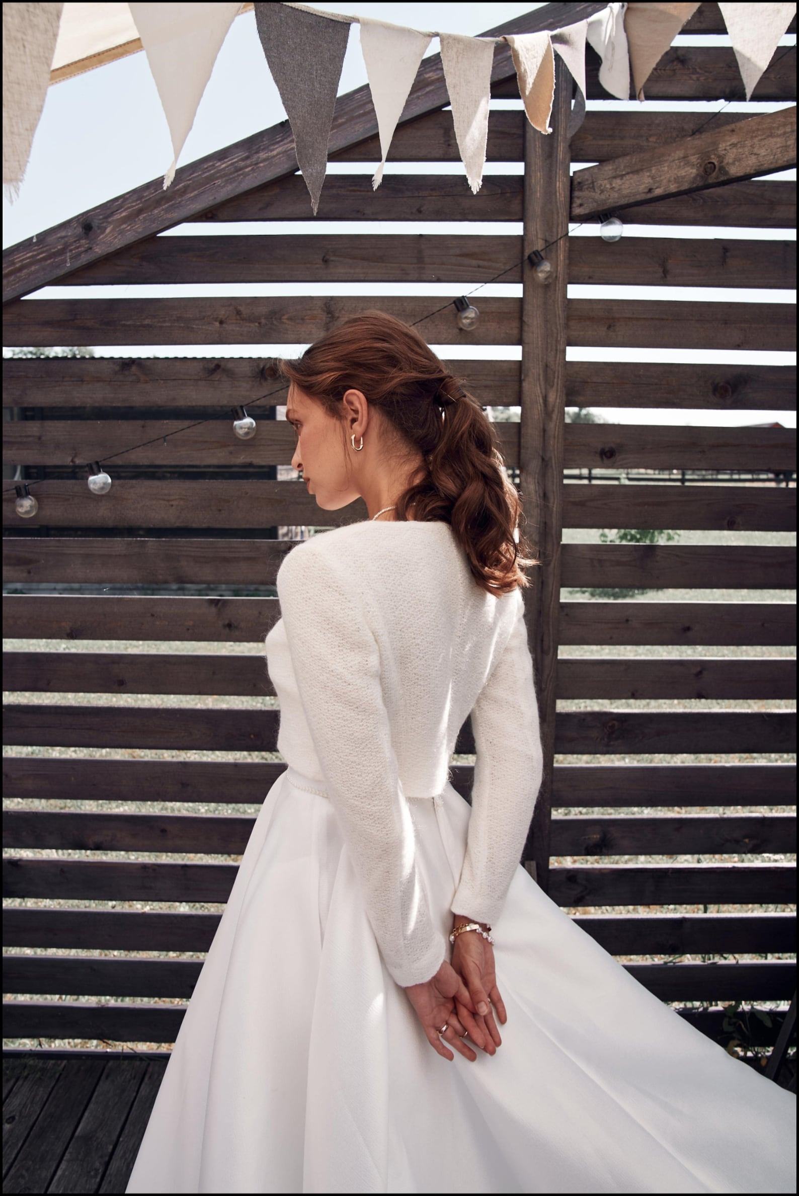 Enchanting Bridal Wool Coat Warmth and Elegance for Your Special Day - Image 5