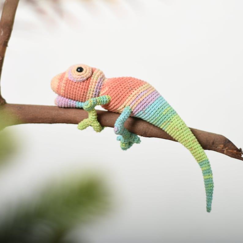 Enchanting Chameleon and Gecko Crochet Creations A Colorful Adventure for Kids