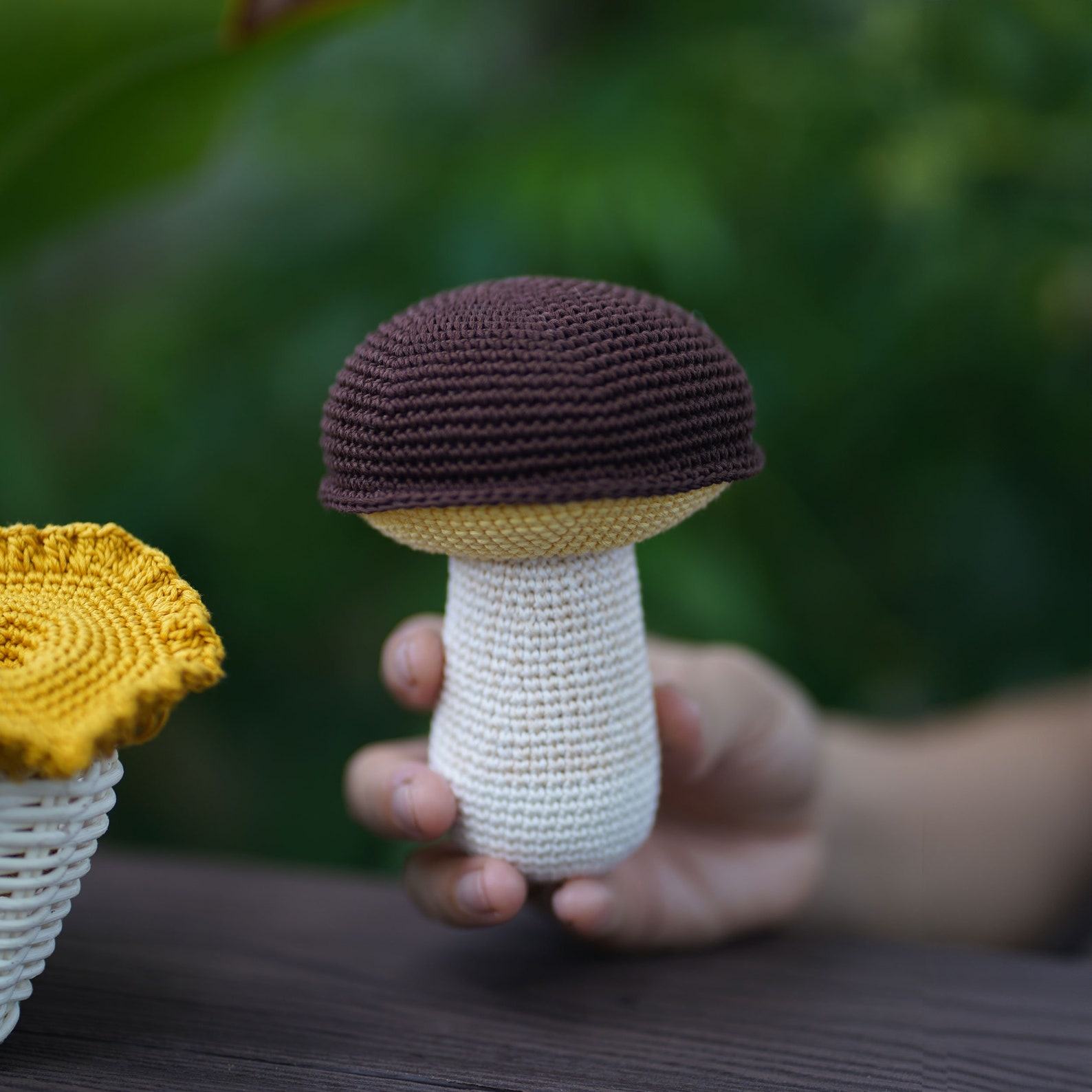 Enchanting Crochet Mushroom A Whimsical Plush Toy for Kids and Home Decor