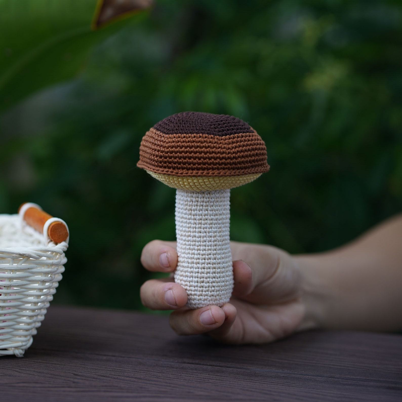 Enchanting Crochet Mushroom A Whimsical Plush Toy for Kids and Home Decor
