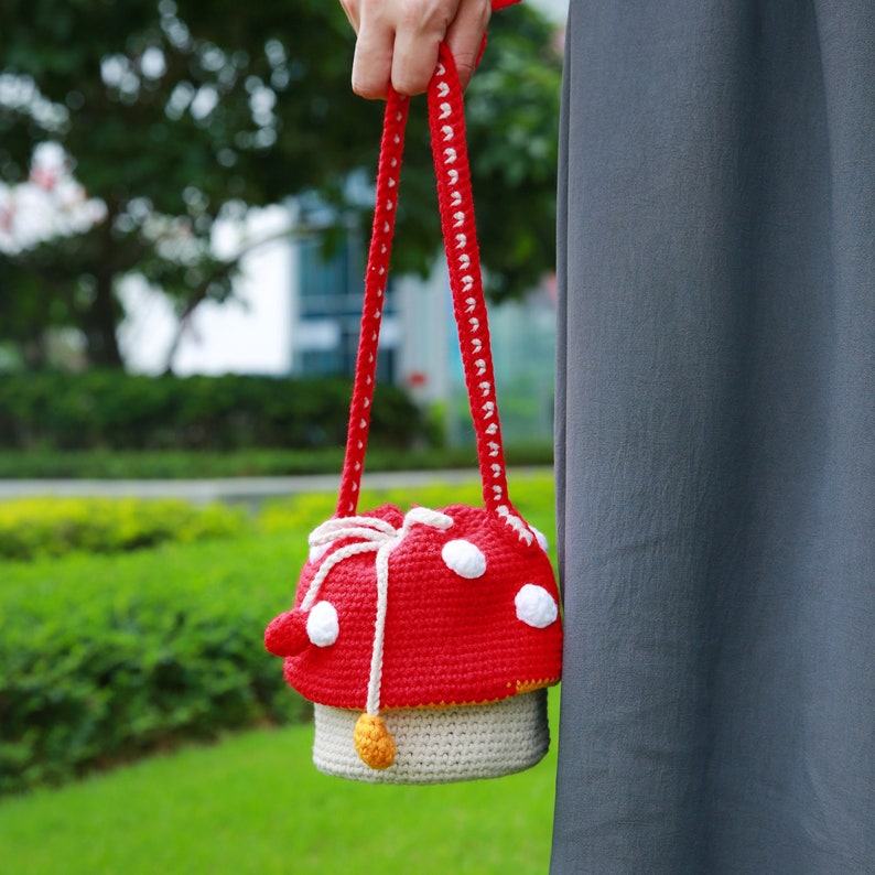 Enchanting Crochet Mushroom Bag A Whimsical Item for Nature Lovers