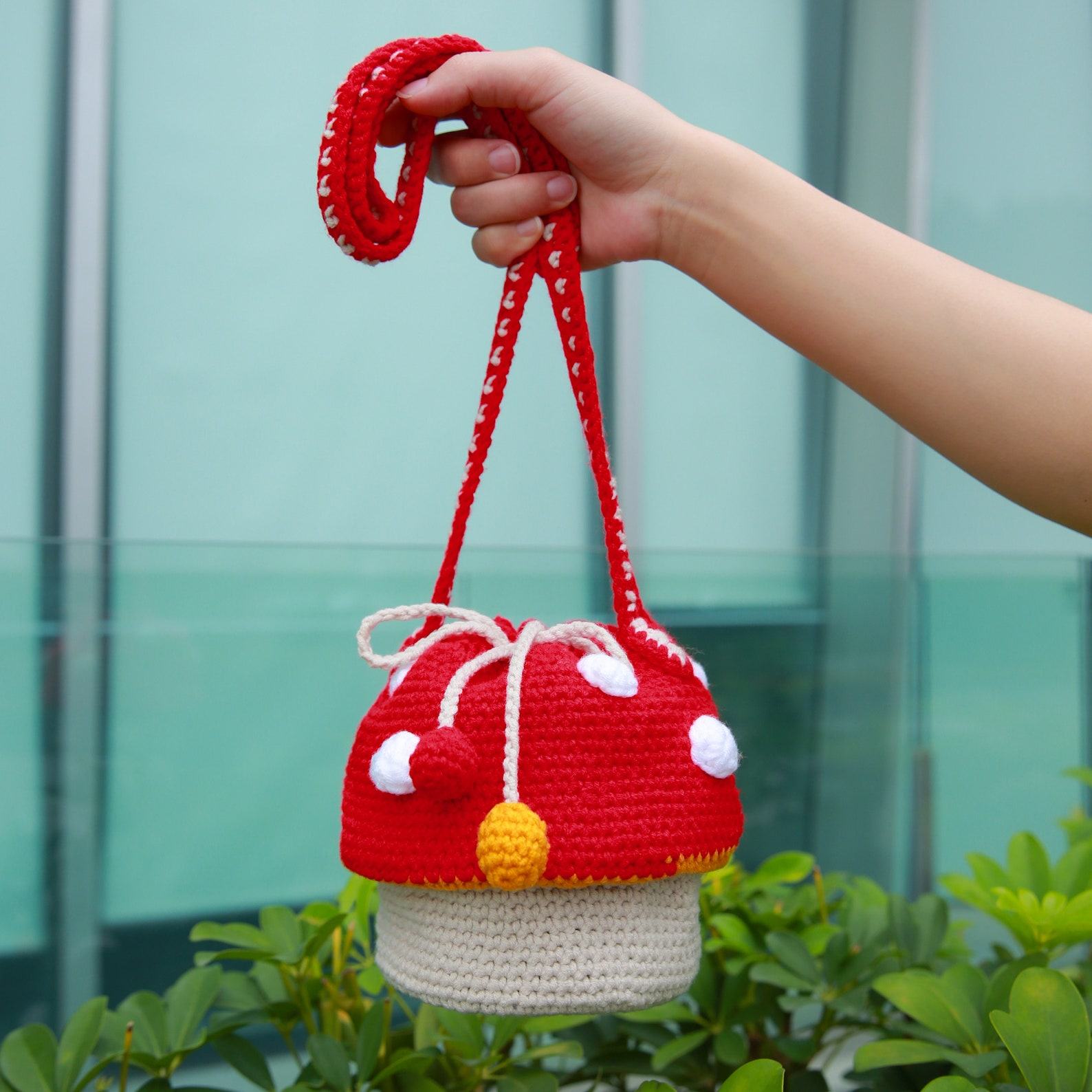 Enchanting Crochet Mushroom Bag A Whimsical Item for Nature Lovers
