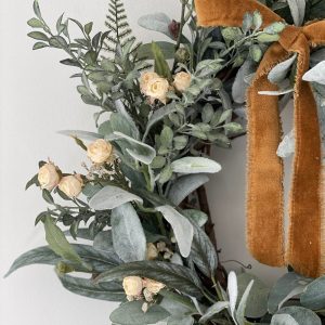 Enchanting Farmhouse Wreath Rustic Charm for Your Front Door