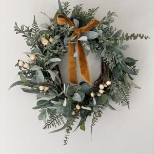 Enchanting Farmhouse Wreath Rustic Charm for Your Front Door