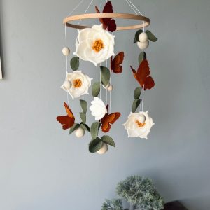 Enchanting Floral Baby Mobile A Serene Sanctuary for Your Little Princess