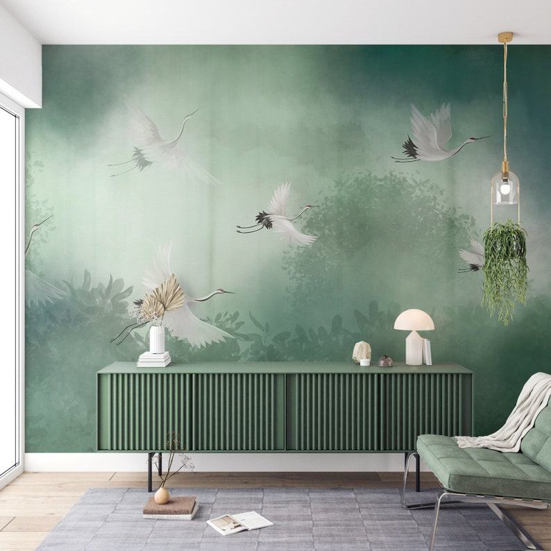 Enchanting Forest Nursery Wallpaper Self-Adhesive, Removable Peel and Stick for Kids’ Rooms