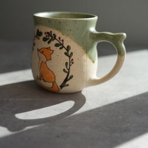 Enchanting Fox Mug A Ceramic Masterpiece with a Whimsical Touch