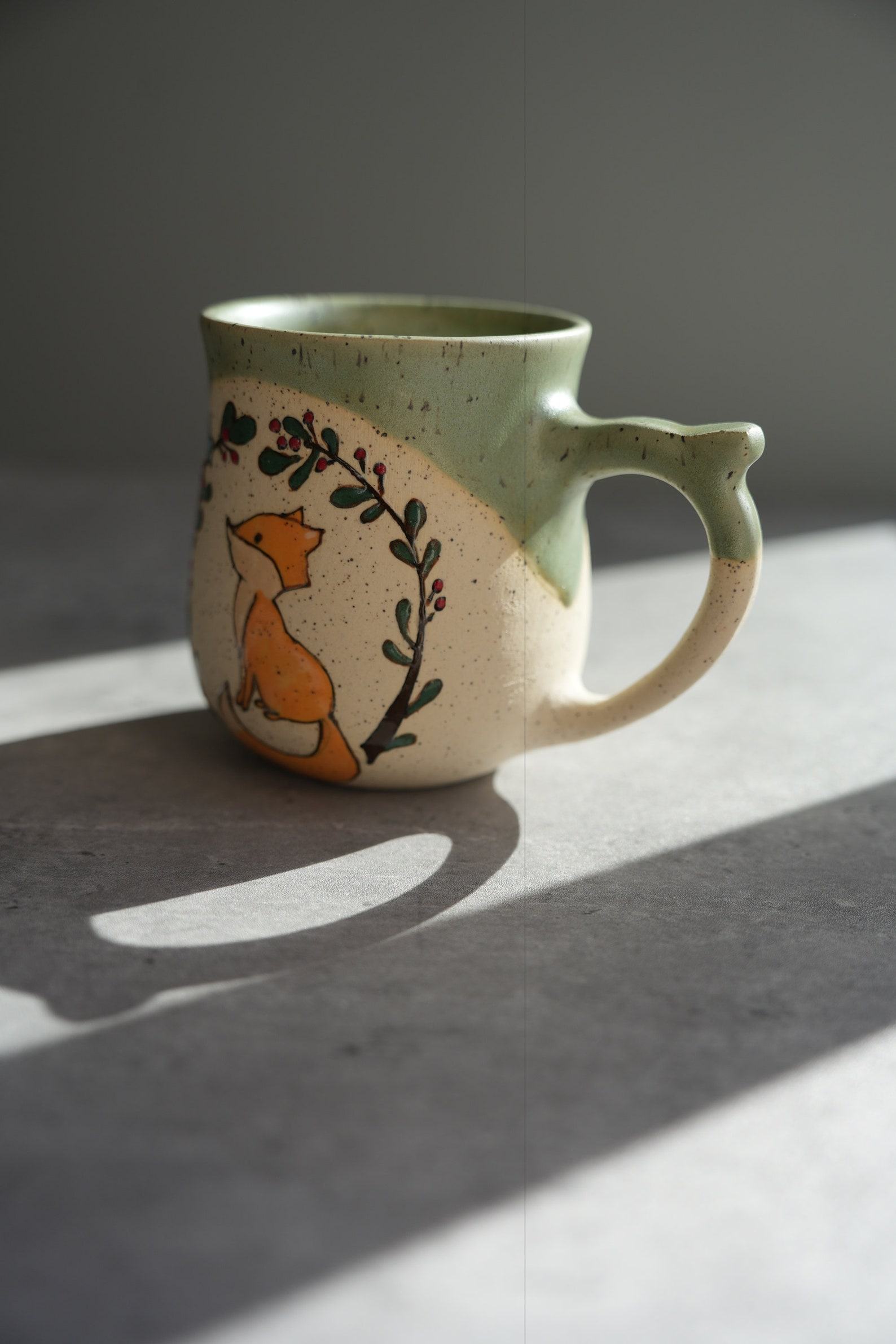 Enchanting Fox Mug A Ceramic Masterpiece with a Whimsical Touch - Image 5
