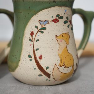 Enchanting Fox Mug A Ceramic Masterpiece with a Whimsical Touch
