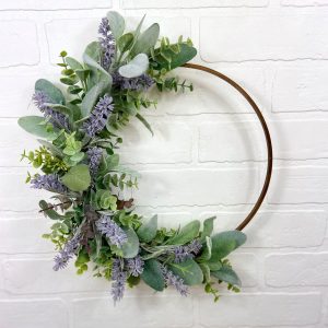 Enchanting Lavender Hoop Wreath Bring Nature’s Tranquility Indoors