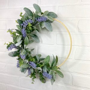 Enchanting Lavender Hoop Wreath Bring Nature’s Tranquility Indoors