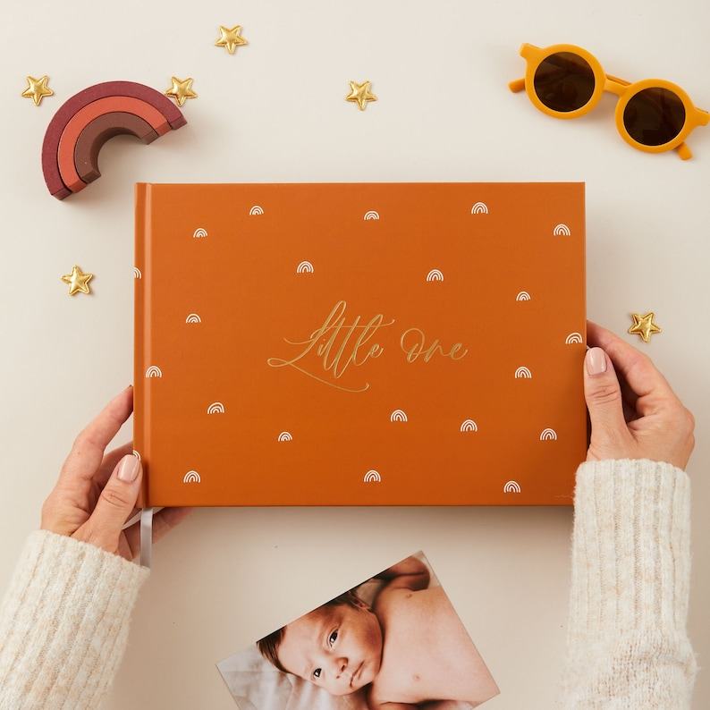 Enchanting Rainbow Baby Memory Book A Timeless Keepsake for Precious Moments