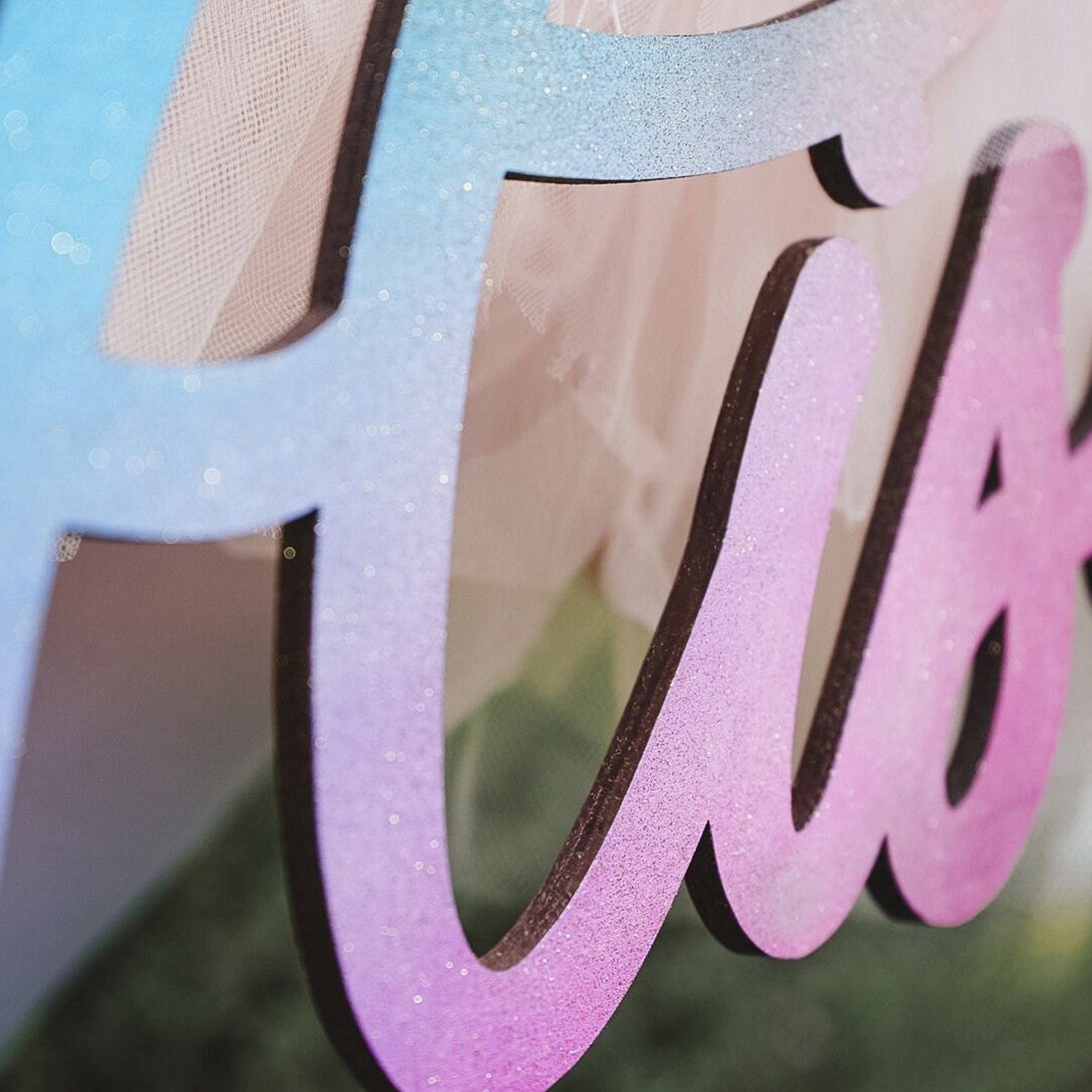 Enchanting Rainbow Wooden Name Sign A Personalized Haven for Your Little Princess