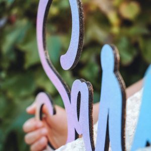 Enchanting Rainbow Wooden Name Sign A Personalized Haven for Your Little Princess