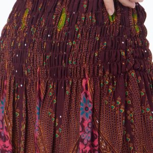 Enchanting Red Boho Skirt A Bohemian Rhapsody for Trendy Souls