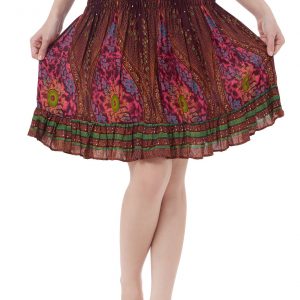 Enchanting Red Boho Skirt A Bohemian Rhapsody for Trendy Souls