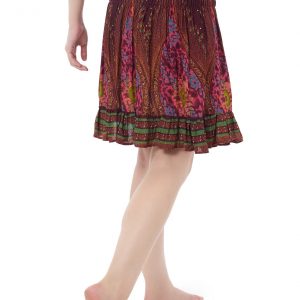 Enchanting Red Boho Skirt A Bohemian Rhapsody for Trendy Souls