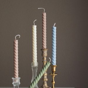 Enchanting Spiral Candles Illuminate Your Home with Twisted Soy and Beeswax Elegance