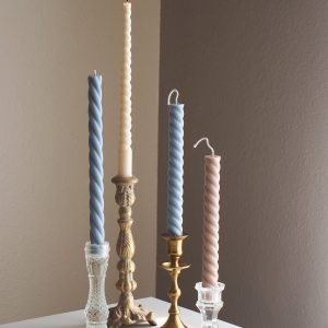 Enchanting Spiral Candles Illuminate Your Home with Twisted Soy and Beeswax Elegance