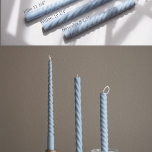 Enchanting Spiral Candles Illuminate Your Home with Twisted Soy and Beeswax Elegance