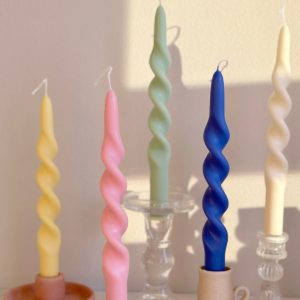Enchanting Spiral Soy Wax Candle A Twist of Elegance for Your Home