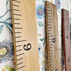 Engraved Growth Chart Timeless Gray Edition – Minimalist Ruler, Heirloom Keepsake for Kids