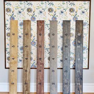 Engraved Growth Chart Timeless Gray Edition – Minimalist Ruler, Heirloom Keepsake for Kids