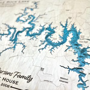 Engraved Lake Map Capture Your Waterfront Memories in Wood